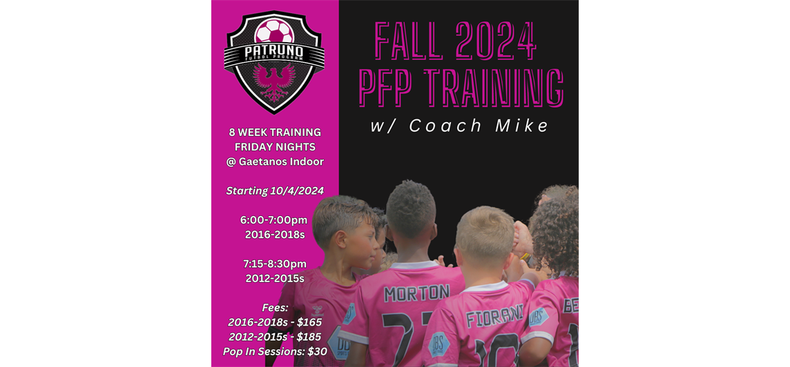 PFP FALL 2024 Training - REGISTER TODAY!